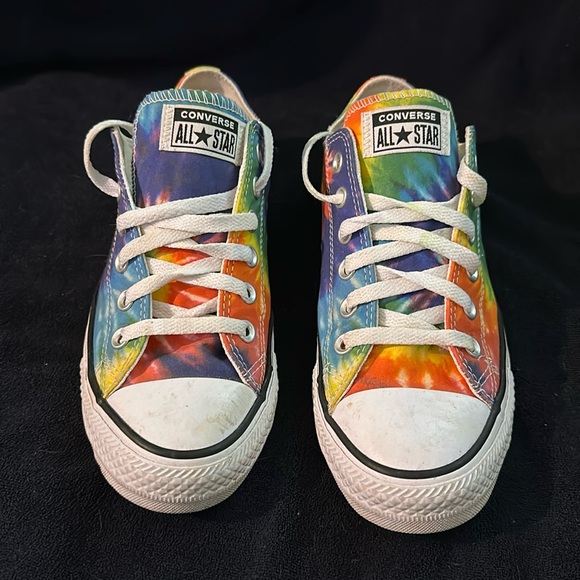 Converse All Star tie-dyed tennis multi color sneakers shoes - Picture 6 of 10